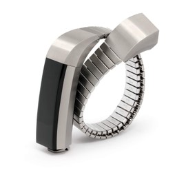 Speidel Twist-O-Flex Metal Expansion Brushed Stainless Steel Stretch Band Compatible with The Alta and Alta HR in a Size S
