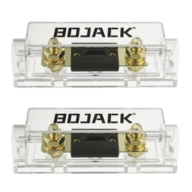 BoJack 2pcs 400A ANL Fuse Holder and 2pcs 400Amp 32VDC ANL Fuses for Audio and Video Systems