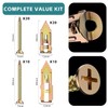 BYSMAH Plasterboard Fixings, 60Pcs 2 Sizes Self Drilling Anchor Screws