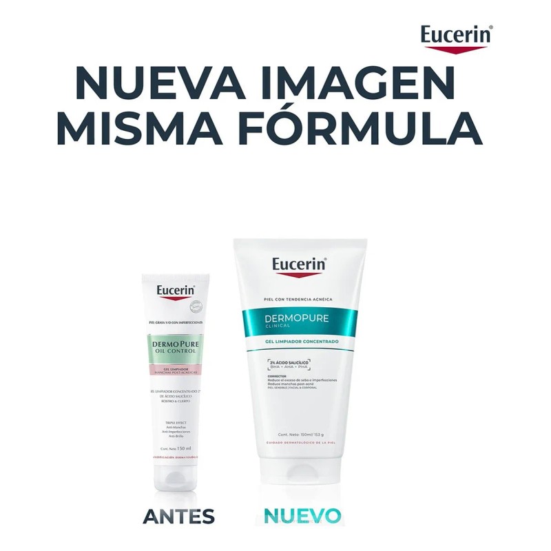 Eucerin DermoPure Gel Limpiador Concentrado 150 ml | Control de