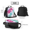 JIMOWANG Mermaid Girl Insulated Lunch Bag with Shoulder Strap and