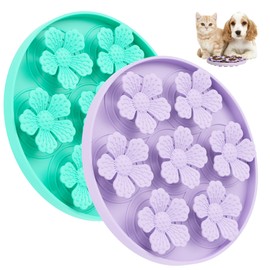 Make Mealtime Fun and Healthy with AWINNER'S Slow Feeder Dog & Cat Bowl - Reduce Overeating and Aid Digestion 2 Pack