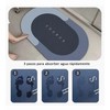 2pcs Tapete Baño Ultra Suave Alfombra Antidesliz Absorbente