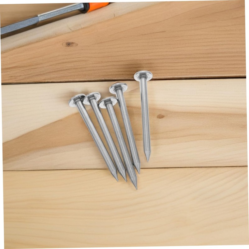 Kisangel 6pcs Stainless Steel Survey Markers Low Profile Ground Stakes