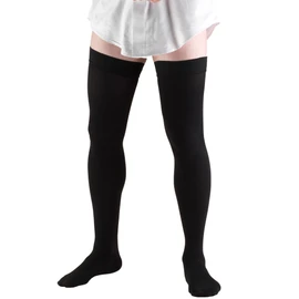 Truform Compression Socks, 20-30 Mmhg, Men's Dress Socks, Thigh High Over Knee Length Black, Pack of 1