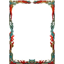 Yu-Gi-Oh! Standard Sized Chinese Fire Tiger Oversleeves | YGO, MTG, One Piece Trading Card Games Card Cases (Pack of 60)