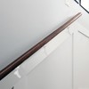 ZAUYX 2 Pack 3 Inch Hand Rail Bracket White Stair