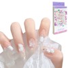 Nail Tips, 3D Nails, Long Nail Tips, 24 Pieces, Brides,
