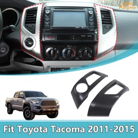 Aunginsy Center Console Air Conditioning Air Outlet Trim Cover Compatible with Toyota Tacoma 2011-2015 Car Central Console Side Air Conditioning Vent Decorative Frame Protection Cover ABS Accessories