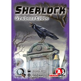 ABACUSSPIELE Sherlock 48201 Grave Silence Crime Card Game Silver