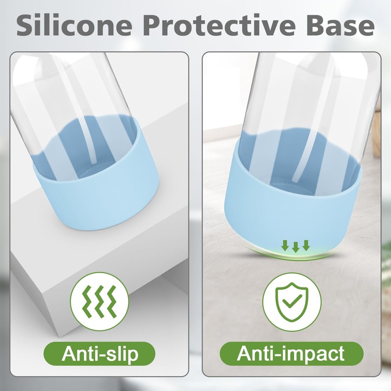 Rionisor Glass Spray Bottles with Silicone Sleeve Protection, Empty 16