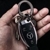 FEGVE Key Ring Titanium D-Ring Key Car Bike Keychain Cute