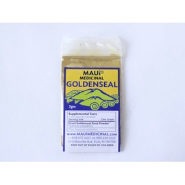 Maui Medicinal Herbs Goldenseal Root Powder 7gm = 1/4 oz. **USA Grown & Packaged**