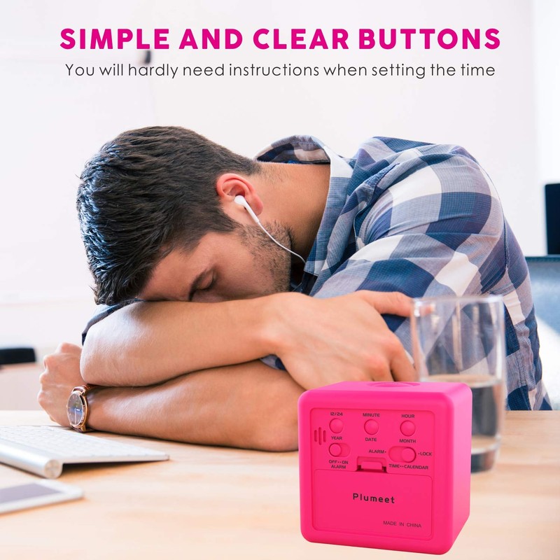 Plumeet Digital Kids Alarm Clock with Snooze and Nightlight -