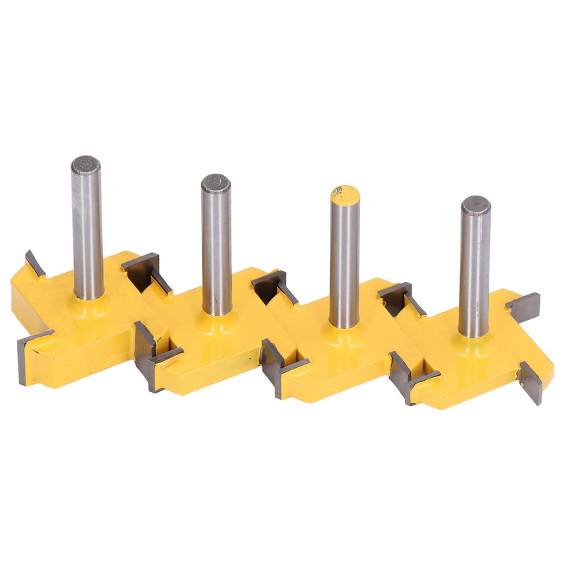 Spoilboard Surfacing Router Bit Set 4 Flute Rabbet Slot Flattening