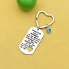 JMIMO Daughter Gifts,Inspirational Jewellery Keyring from Mum Dad Stainless Steel