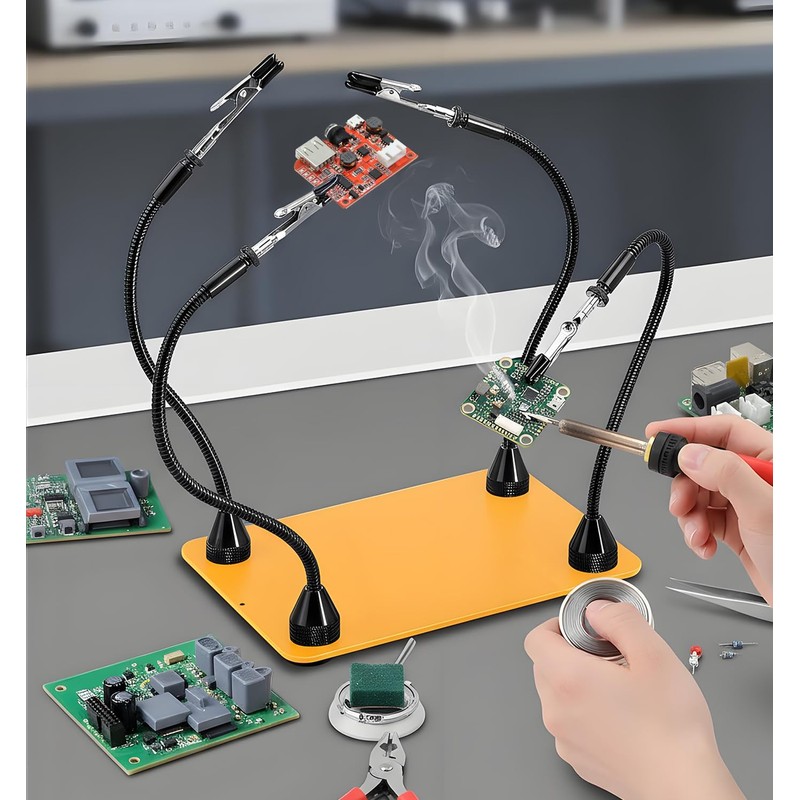 KLSKKJ Magnetic Helping Hands Soldering Station, Third Hand Soldering Tool