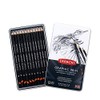 DERWENT Pencil, Graphite, Set of 12, Soft, Tin, R34201
