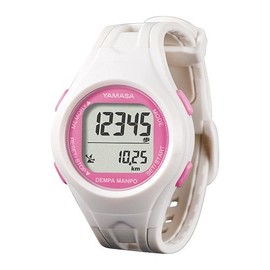YAMASA Yamasa TM-450W/P Wristwatch Pedometer, Pedometer, Radio Wave, Digital, 1.4 inches (36 mm), White, Pink, For Walking, Walking, Walking, Genuine Domestic Product, Japanese Product, Genuine