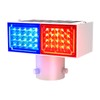 Aolyty Solar Strobe Light, Bright Red & Blue Light Flashing