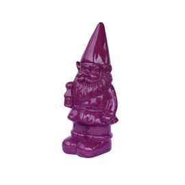Hi-Line Gift Ltd. Garden Gnome Statue Holding Lantern-Purple