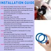 Ezbzyz Hydraulic Log Splitter Cylinder Rebuild Seal Kit for 5.0"