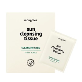 Mongdies Sun Cleansing Tissue Box 20 Pack - 2 BOX
