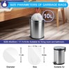 XUXRUS Small Bin Bags with Handle 10L Bin Liners 60