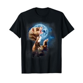 Howling at the Moon Shirt - Ferret Shirts - Funny Ferret T-Shirt