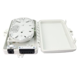 PNGKNYOCN 6 Core FTTH Fiber Optic Distribution Box, 6-Port Fiber Optic Distribution Box Splitter Box for SC FC E2000 Adapter