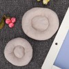 2Pcs Cream Round Shape Pillow for Photography Props, Wide and