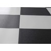 PVC Flooring Vinyl Flooring in Checkerboard Black White DIN A4