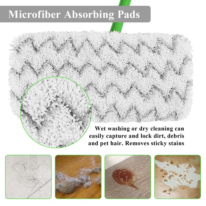 Reusable Mop Refill Pads Compatible with Flash Speedmop, Heavy Duty