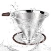 FACIACC Coffee Dripper Coffee Filter Stainless Steel Filter Slow Coffee