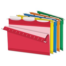 Pendaflex 42621 Hanging File Folder, Letter, 1/3 Cut, 25/BX, Assorted