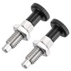 PATIKIL Push Fit Ball Nose Spring Plunger, 2 Pcs M6x1