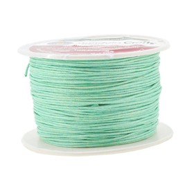 Mandala CraftsÃ‚® 1mm Waxed Cord, for Beading and Macrame Supplies, 100 Meters, 109 Yards Aquamarine by Mandala Crafts