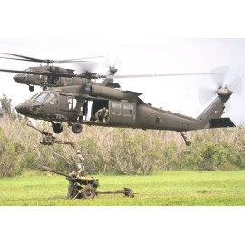 Framed 4" X 6" Print of a U.S. Military Sikorsky UH-60 - "Blackhawk" Helicopter.