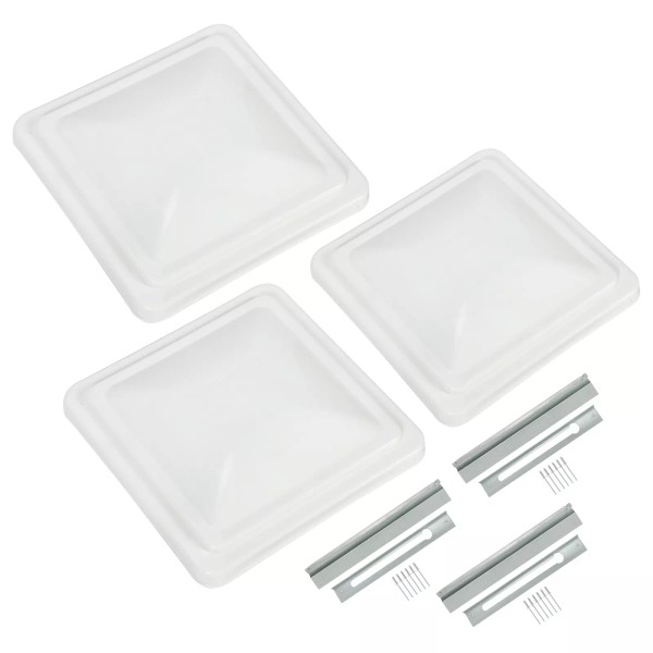 Unbranded 3 Pack White 14" x 14" Replacement Roof Vent