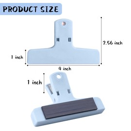 Magnetic Clips for Refrigerator,Bag Clip,Magnetic Bag Clips with Air Tight Seal for Food Storage, 9Pieces, Multicolor