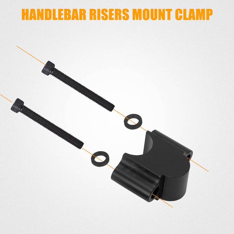 RANSOTO 7/8" Handlebar Risers Mount Clamp Handle Bar Riser 30mm