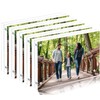 Toolsure Acrylic Picture Frames 4x6 5PACK Magnetic Acrylic Picture Frames,Freestand