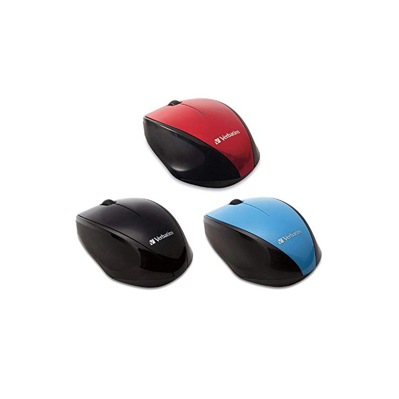 Verbatim MUSWBLRV1 Wireless Mouse Wireless 2.4 GHz Blue LED Sensor