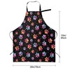 Yipaidel Dog Paw Adjustable Bib Apron Waterproof Kitchen Cooking Baking