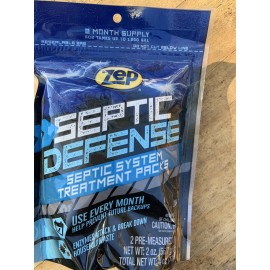 Zep Septic Defense Treatment Packs 4oz Brand New