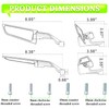 Motorcycle Rear View Mirrors, Stealth Wind Wing Side Mirrors Compatible
