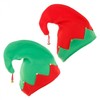 New Christmas Elf Hat - Red & Green Style (lf1446) Free Size / Kids Red Model 20ea