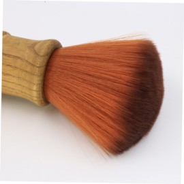 Vaguelly 1pc Multifunctional Neck Duster Hair Brush Soft Hair Cleaning Brush for Barbers Salons Easy Dusting Durable Comfortable Use Brown