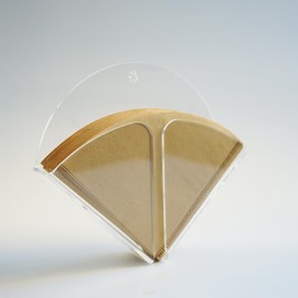 Yeaco Magnetic Transparent Acrylic Coffee Filter Holder with Wall Mount Hole, Coffee Paper Storage Container for 100pcs Filters