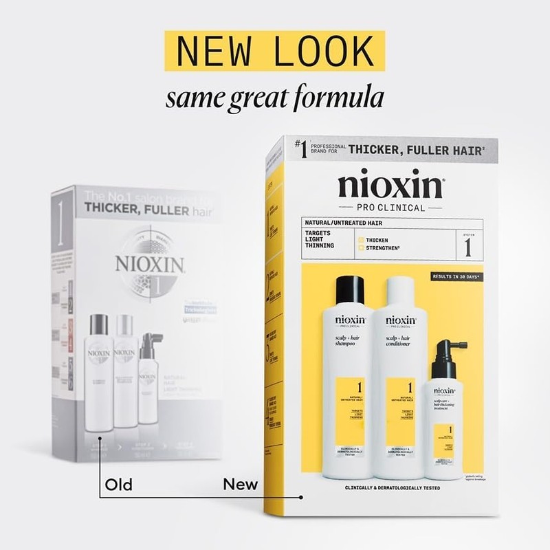 Nioxin Hair System Care Trial Kit, System 1 (Fine Hair/